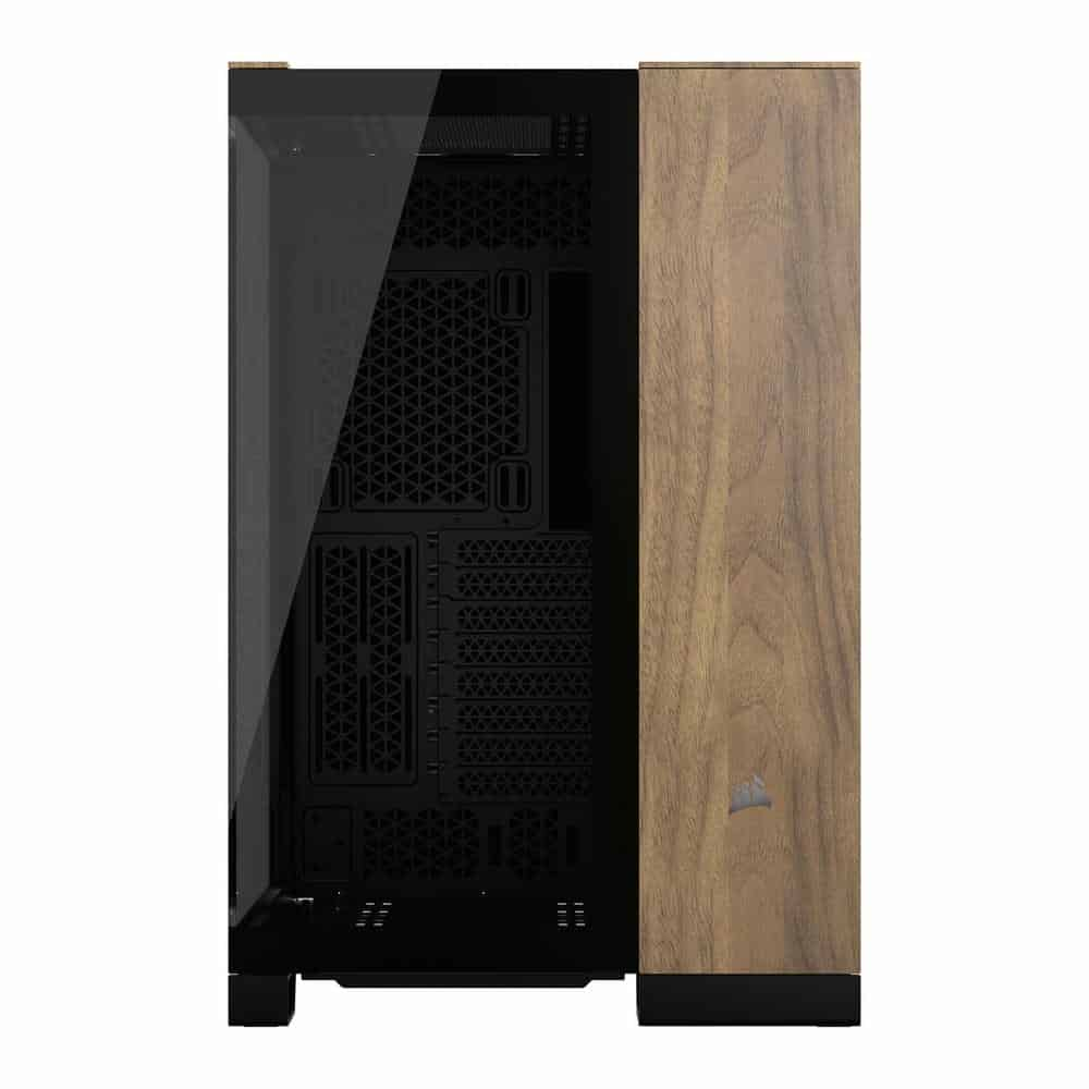 (image for) Corsair 6500X Black/Walnut Dual Chamber Tempered Glass Mid Tower PC Case